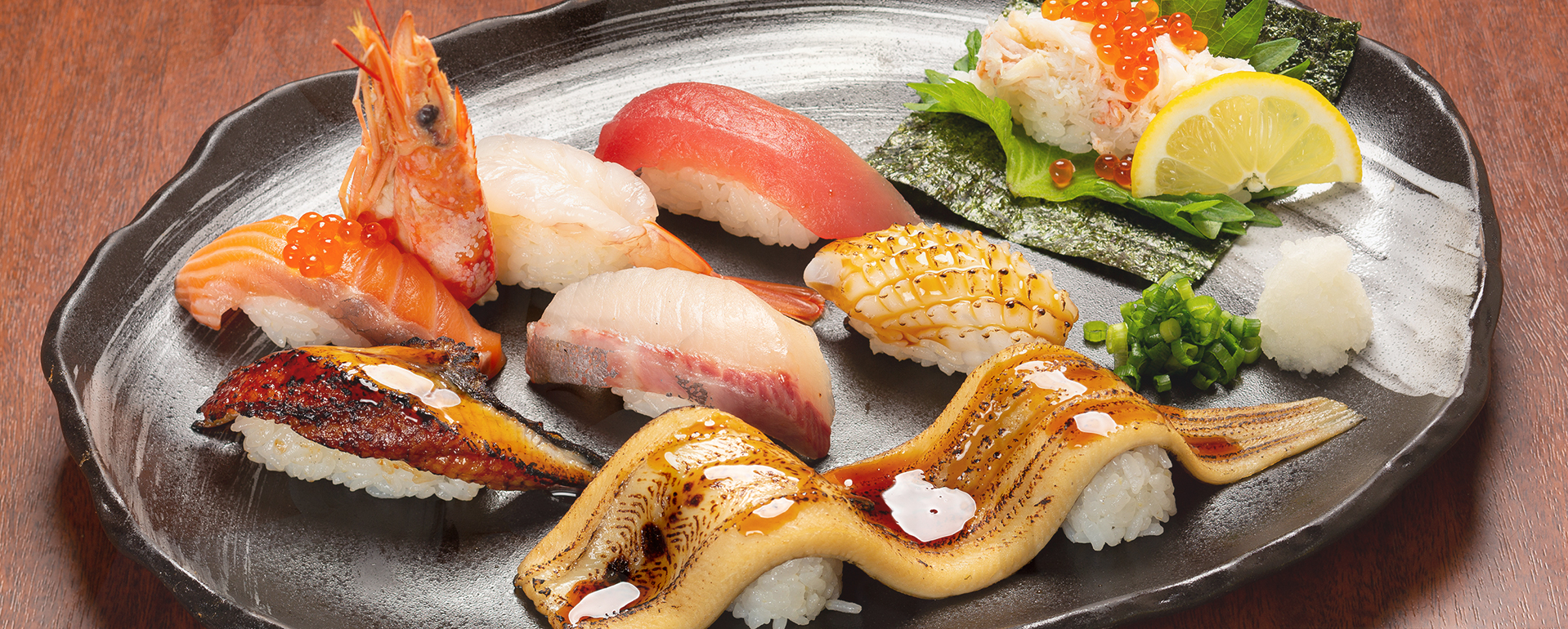 北海素材 大阪府を中心に複数店舗を運営しているグルメ系回転寿司